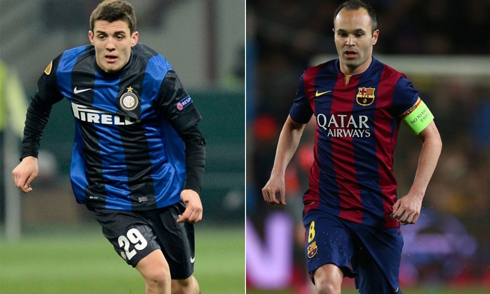 Mateo Kovačić i Andres Iniesta