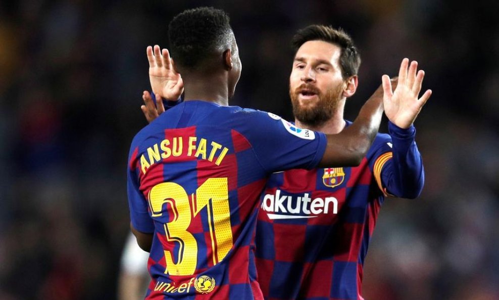 Ansu Fati i Lionel Messi