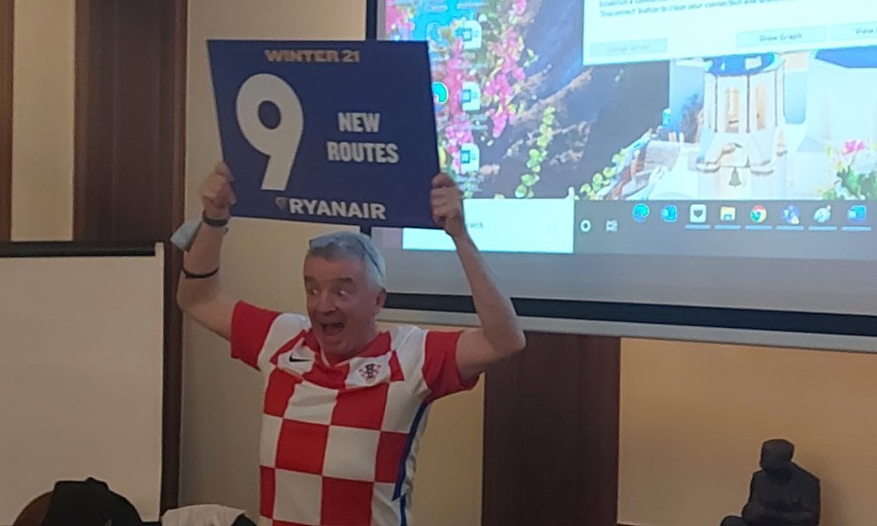 Michael O'Leary, predsjednik uprave Ryanaira u Zagrebu