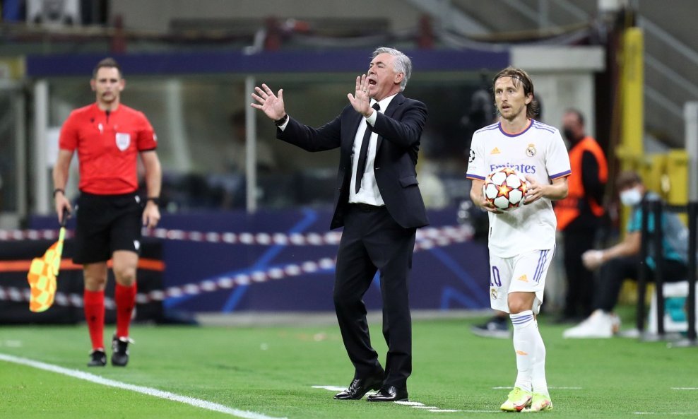 Carlo Ancelotti i Luka Modrić