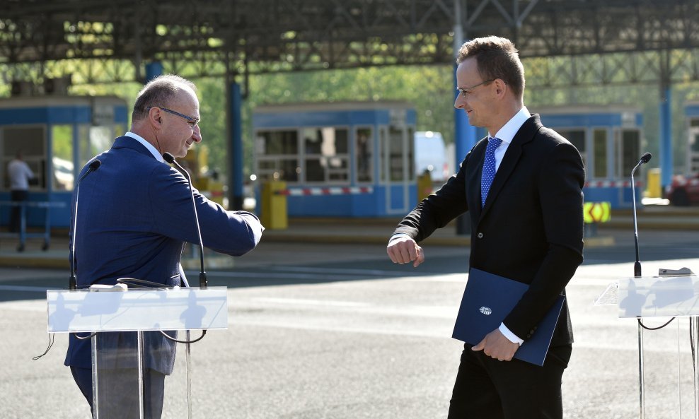 Gordan Grlić Radman i Peter Szijjarto - arhiva