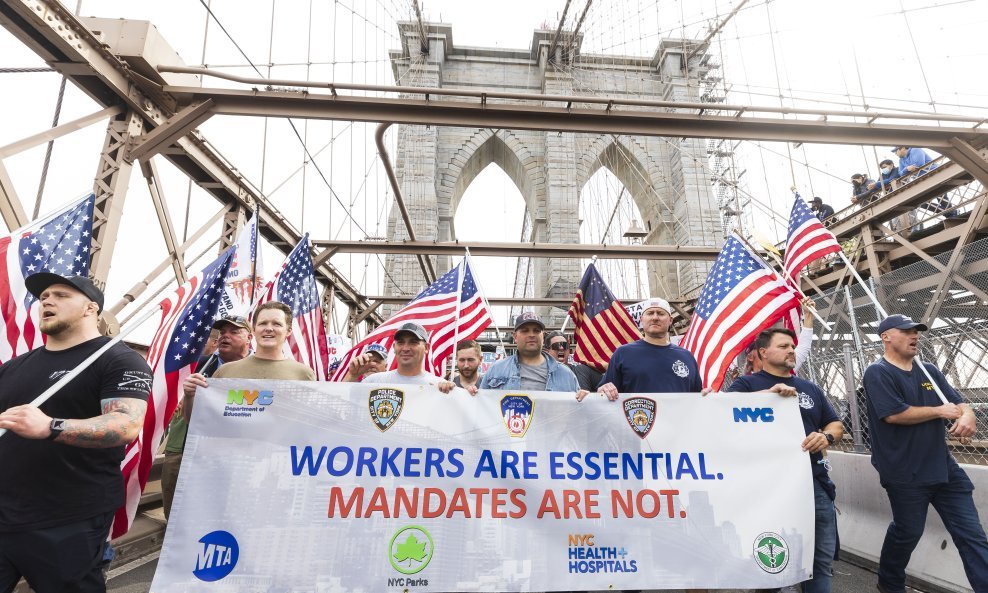 Protest vatrogasaca New Yorka