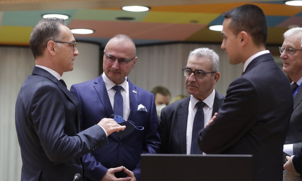 Gordan Grlić Radman, Heiko Maas, Luigi Di Maio, Evarist Bartolo