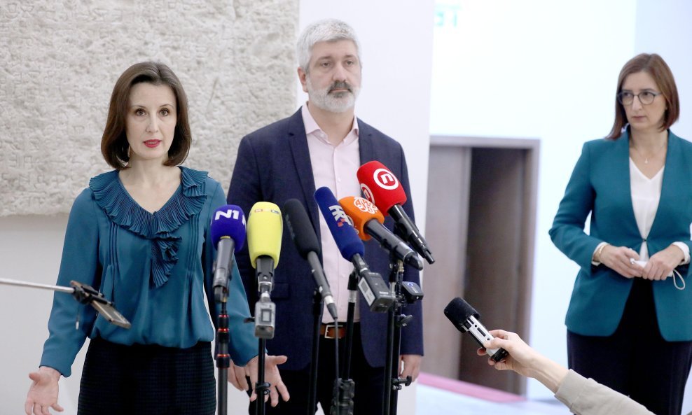 Dalija Orešković, Marin Račić i Marijana Puljak