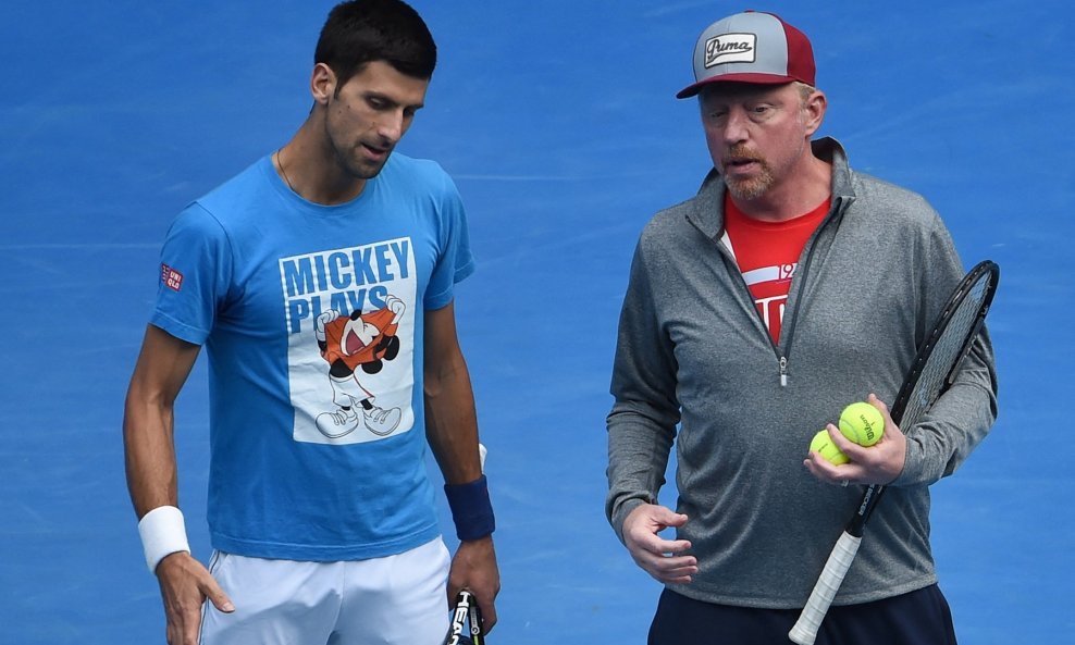 Novak Đoković i Boris Becker