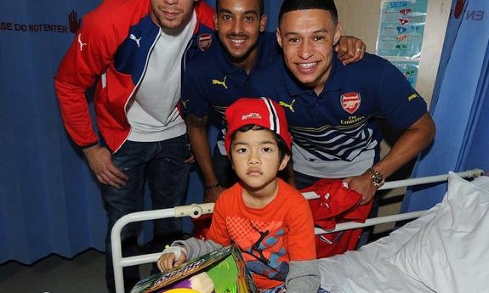 Szczesny Oxlade Chamberlain Walcott Arsenal