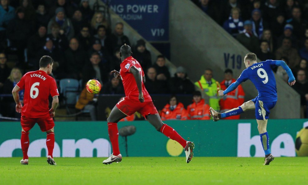 Jamie Vardy Sakho Dejan Lovren Leicester Liverpool