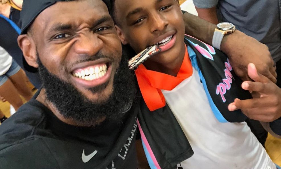 LeBron i Bronny James prije četiri godine