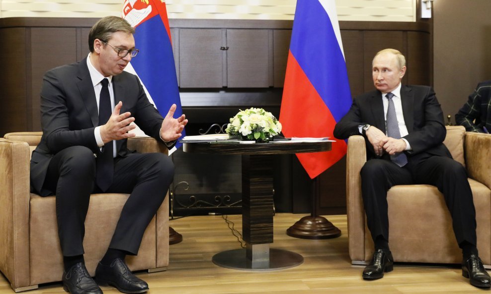 Aleksandar Vučić i Vladimir Putin