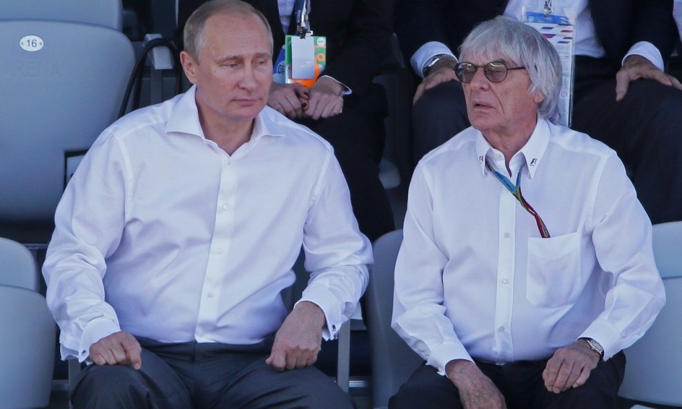 Vladimir Putin i Bernie Ecclestone