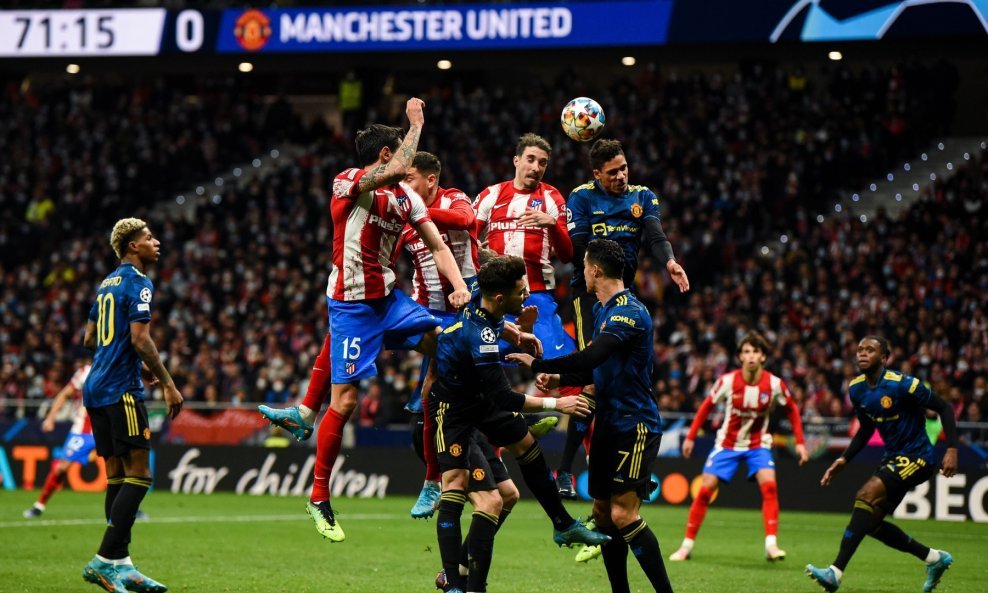 Šime Vrsaljko tijekom utakmice Lige prvaka AtleticoMadrid - Manchester United