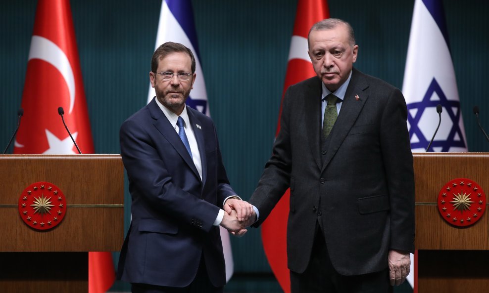 Recep Tayyip Erdogan i Isaac Herzog