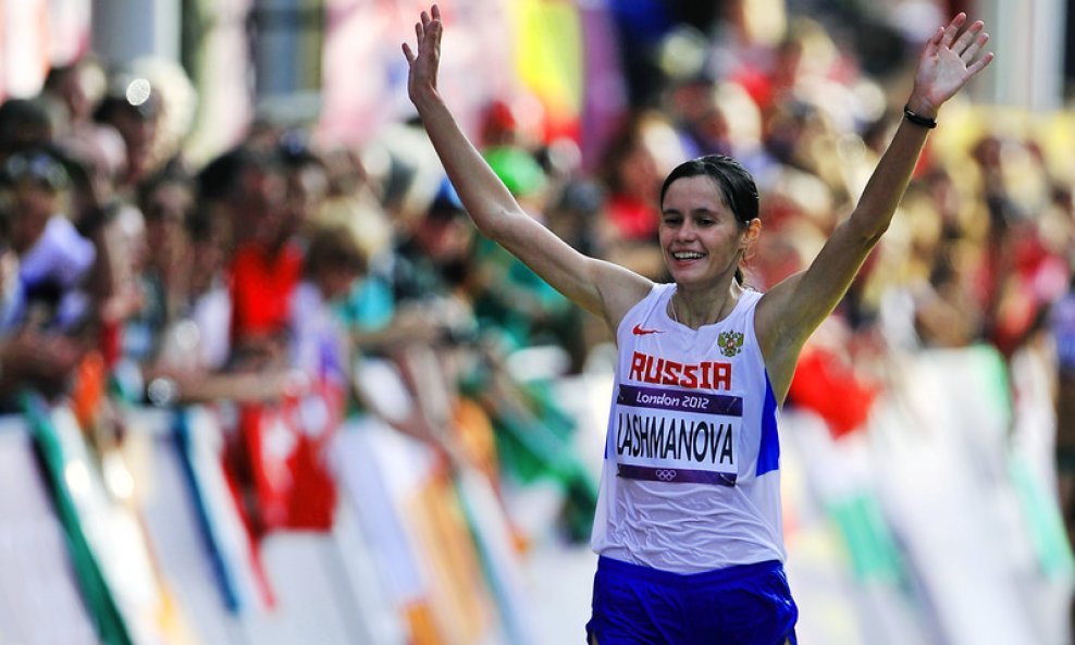 Jelena Lašmanova na OI u Londonu 2012.