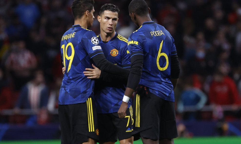 Raphael Varane, Cristiano Ronaldo i Paul Pogba