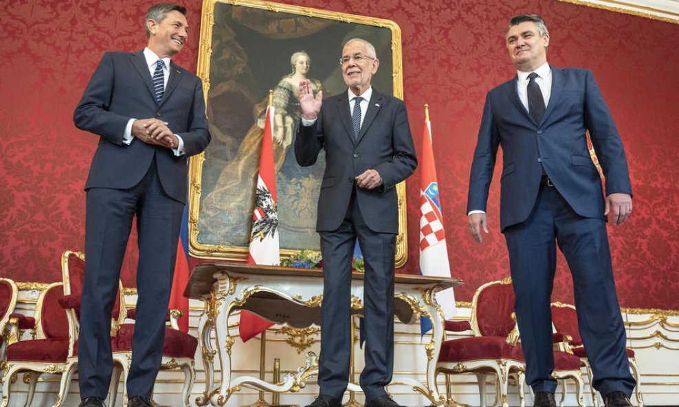 Alexander Van der Bellen, Borut Pahor i Zoran Milanović