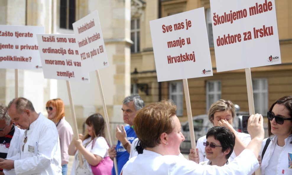 Liječnici primarne zdravstvene zaštite već godinama prosvjeduju zbog lošeg položaja