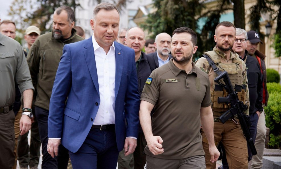 Andrzej Duda i Volodimir Zelenski