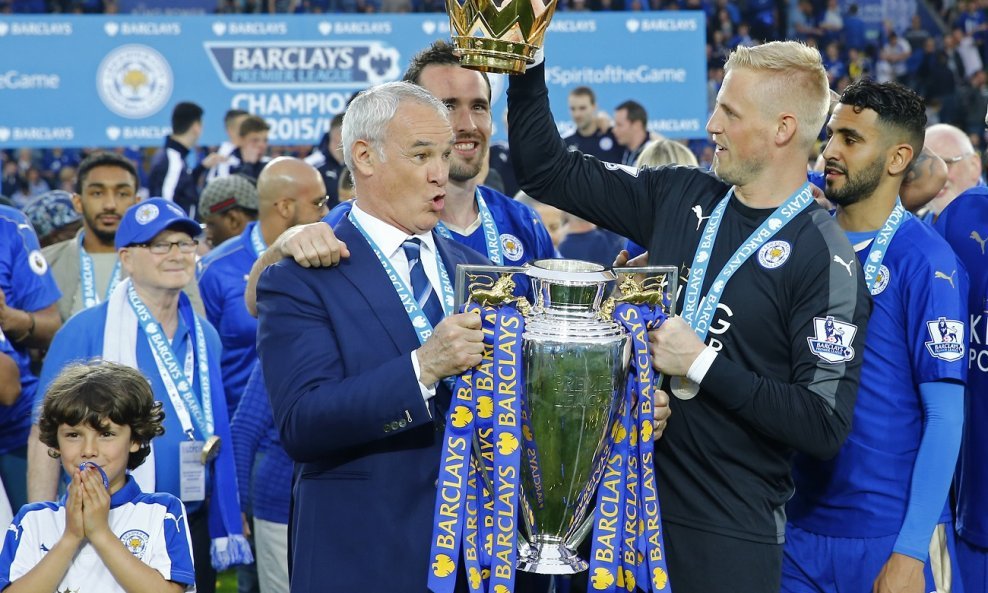 Claudio Ranieri i Kasper Schmeichel