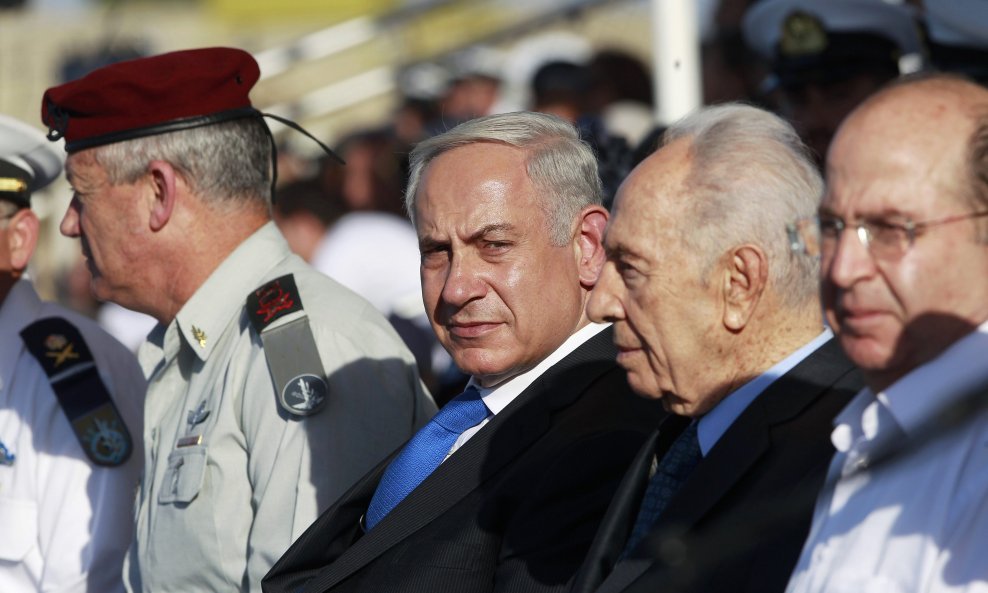 Benjamin Netanyahu, Shimon Peres i Moshe Yaalon