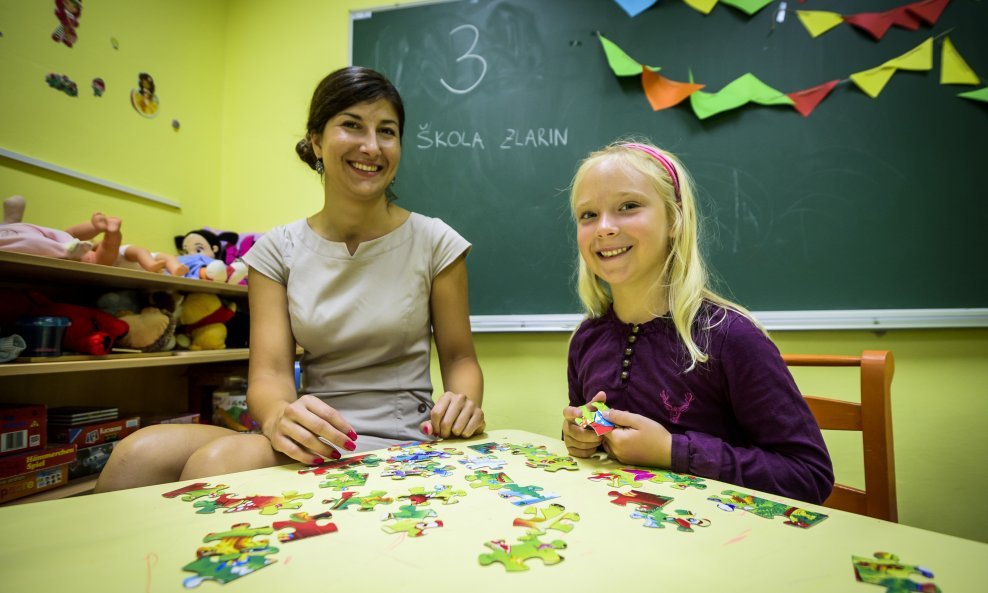 Marijana Burić i učenica Ema sa Zlarina