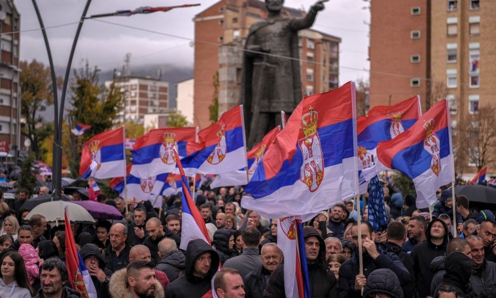 Prosvjed u Kosovskoj Mitrovici