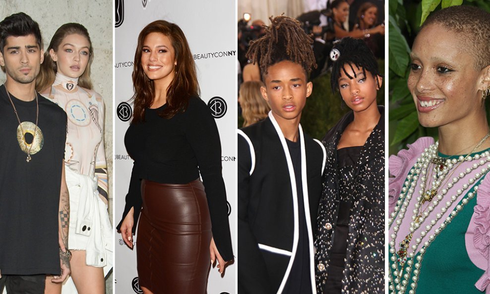 Zayn Malik, Ashley Graham, Jaden i Willow Smith, Adwoa Aboah