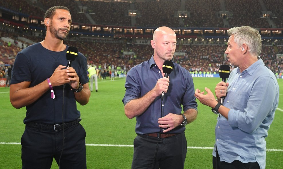 Gary Lineker (desno), Alan Shearer (u sredini) i Rio Ferdinand