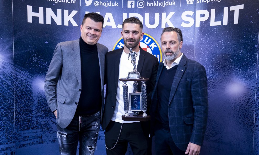 Mindaugas Nikoličius, Marko Livaja i Lukša Jakobušić NK Hajduk