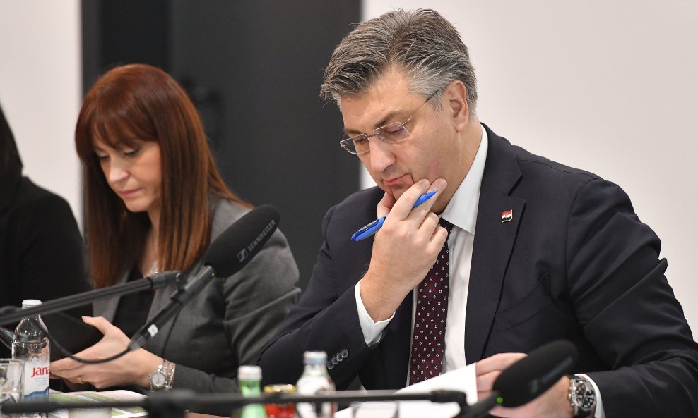 Nataša Tramišak i Andrej Plenković