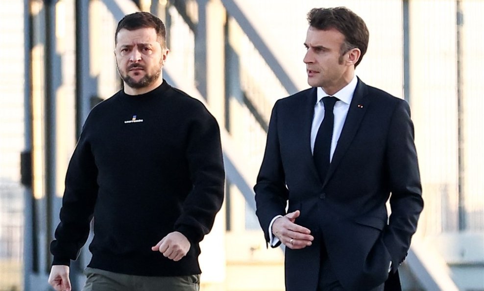 Volodimir Zelenski i Emmanuel Macron