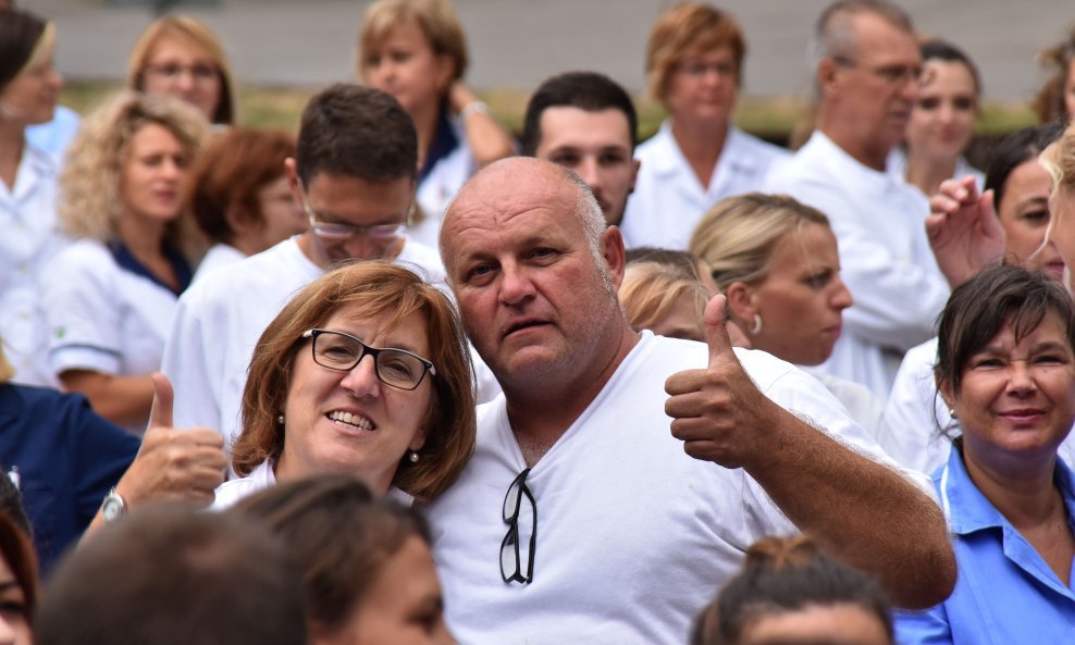 Štrajk upozorenja u pulskoj bolnici 2019.