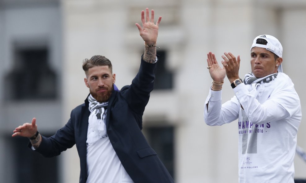 Sergio Ramos (lijevo) i Cristiano Ronaldo