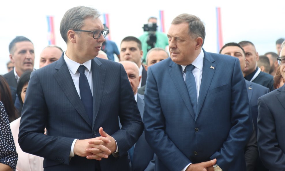 Aleksandar Vučić i Milorad Dodik