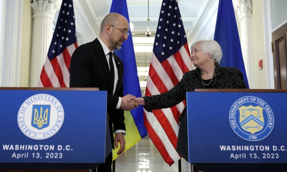 Denis Šmihal i Janet Yellen