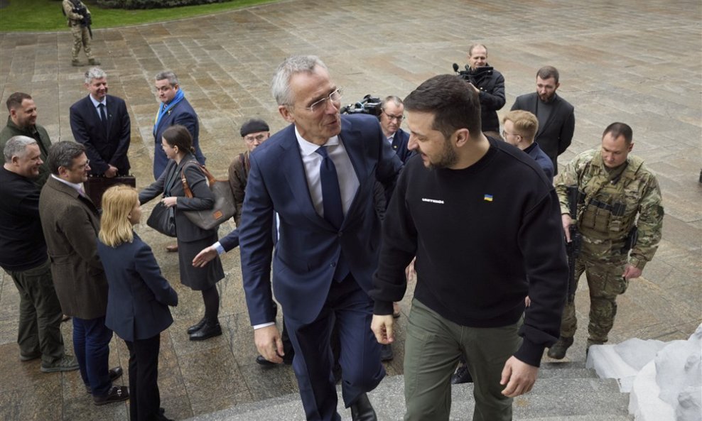 Jens Stoltenberg i Volodimir Zelenski u Kijevu