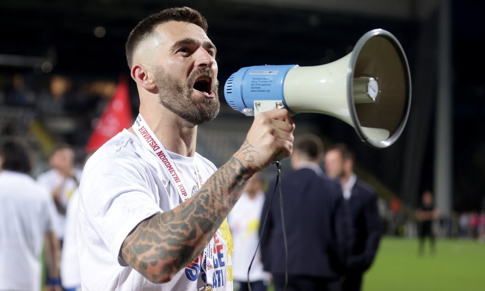 Marko Livaja nakon slavlja u Kupu na Rujevici