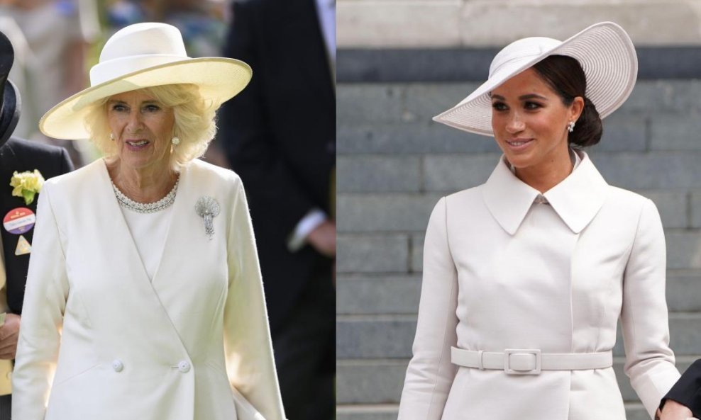 Kraljica Camilla i Meghan Markle u Dioru