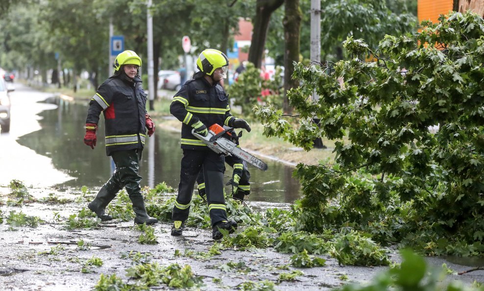 Posljedice nevremena u Zagrebu