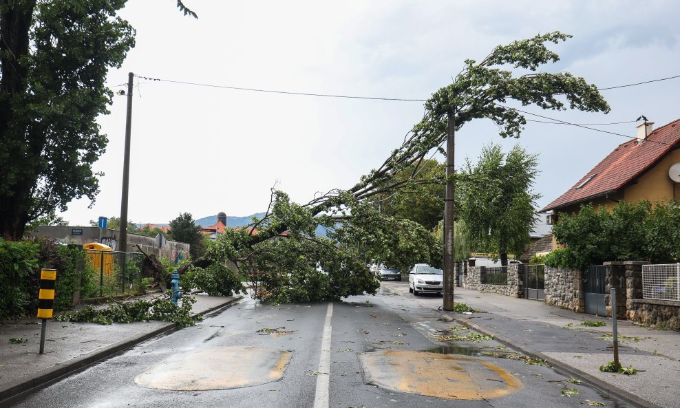 Posljedice novog nevremena u Zagrebu