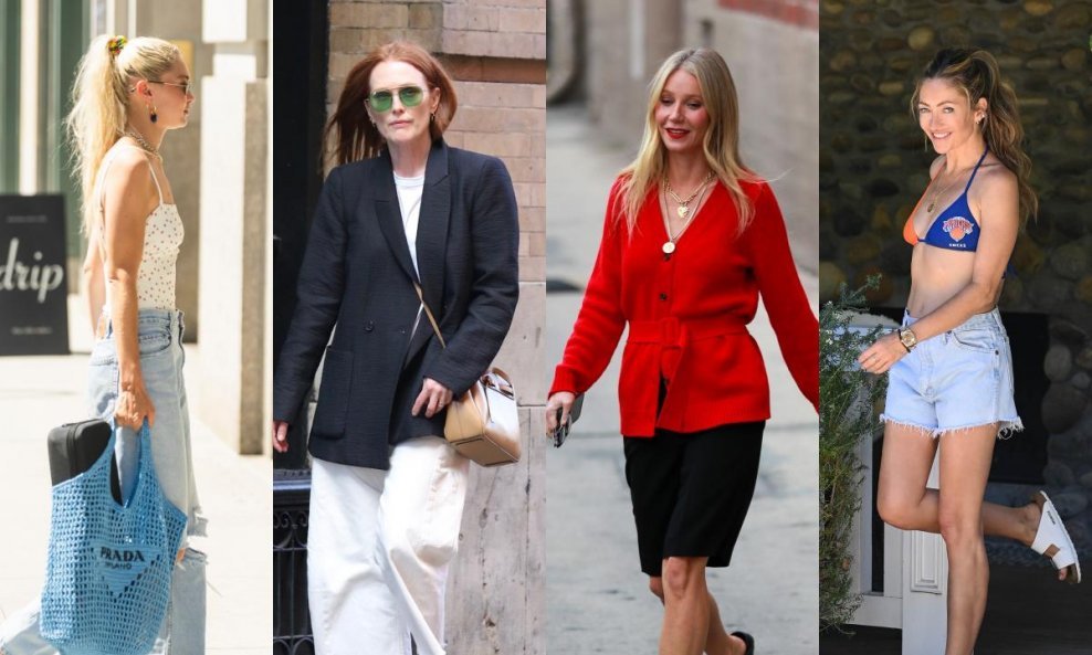 Gigu Hadid, Julianne Moore, Gwyneth Paltrow i Rebecca Gayheart nose Birkenstock