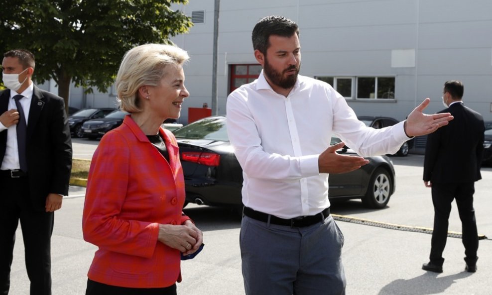 Ursula von der Leyen i Mate Rimac