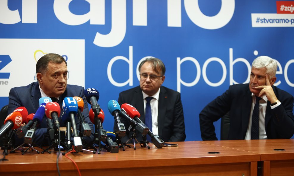 Milorad Dodik, Nermin Nikšić i Dragan Čović