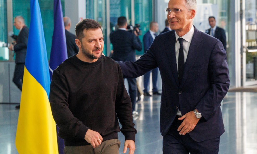 Volodimir Zelenski i Jens Stoltenberg u NATO-u, Bruxelles, Belgija