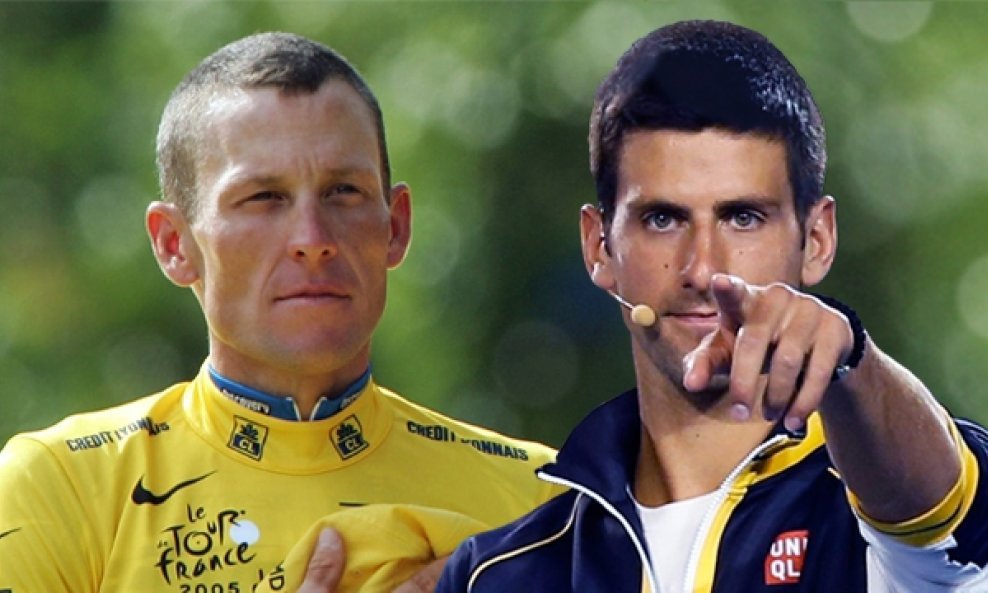 Lance Armstrong i Novak Đoković