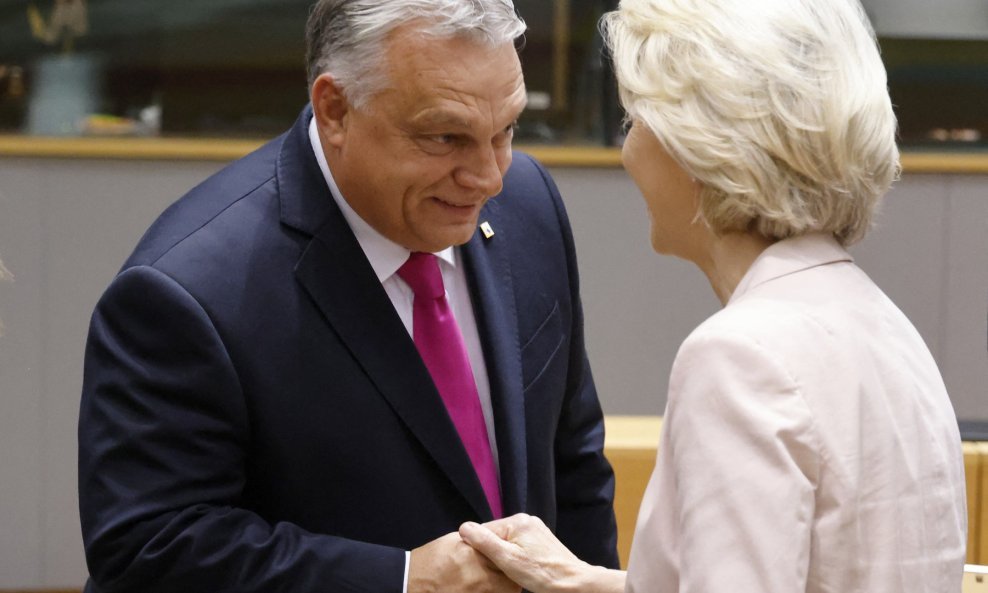 Ilustracija/Viktor Orban i Ursula von der Leyen