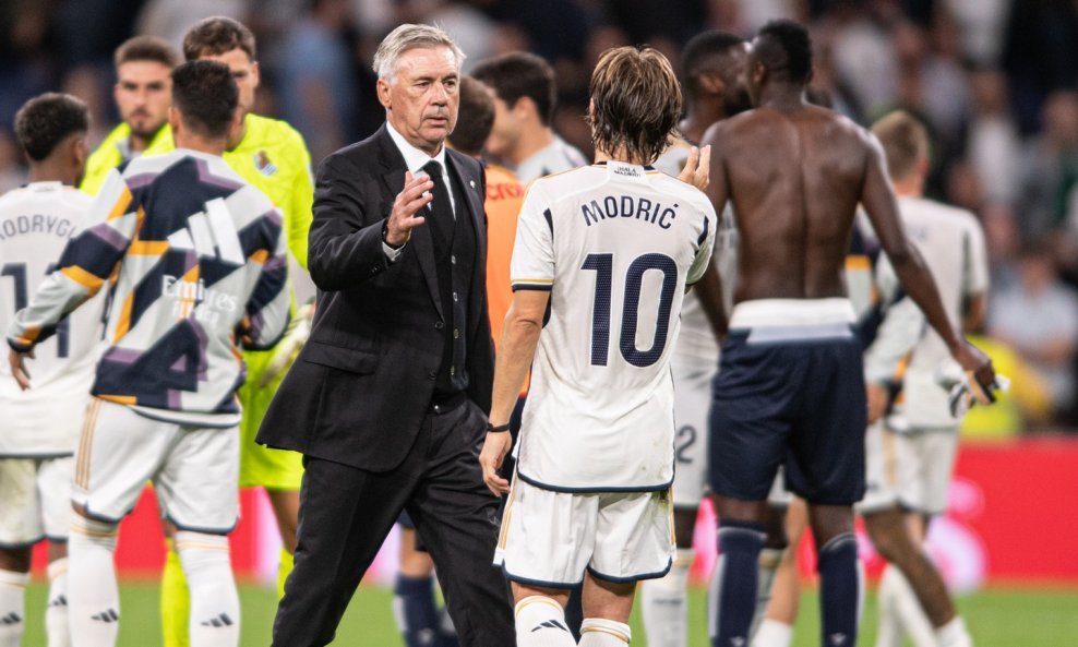 Carlo Ancelotti i Luka Modrić