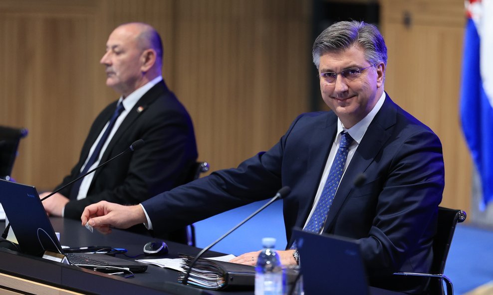 Andrej Plenković na sjednici hrvatske Vlade