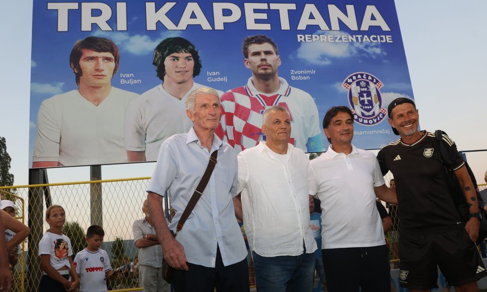 Tri kapetana: Ivan Iko Buljan, Ivan Gudelj i Zvonimir Boban u durštvu Zlatka Dalića