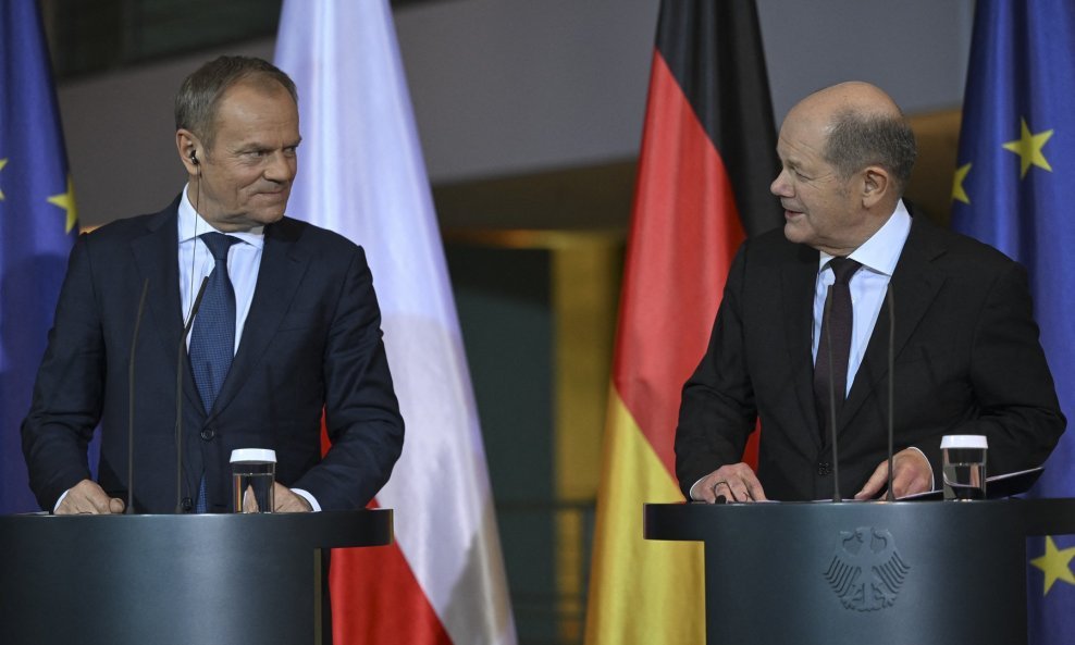 Donald Tusk i Olaf Scholz