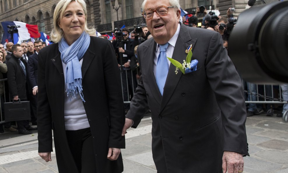 Marine i Jean-Marie Le Pen